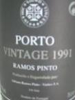 RAMOS PINTO  VINTAGE  1991